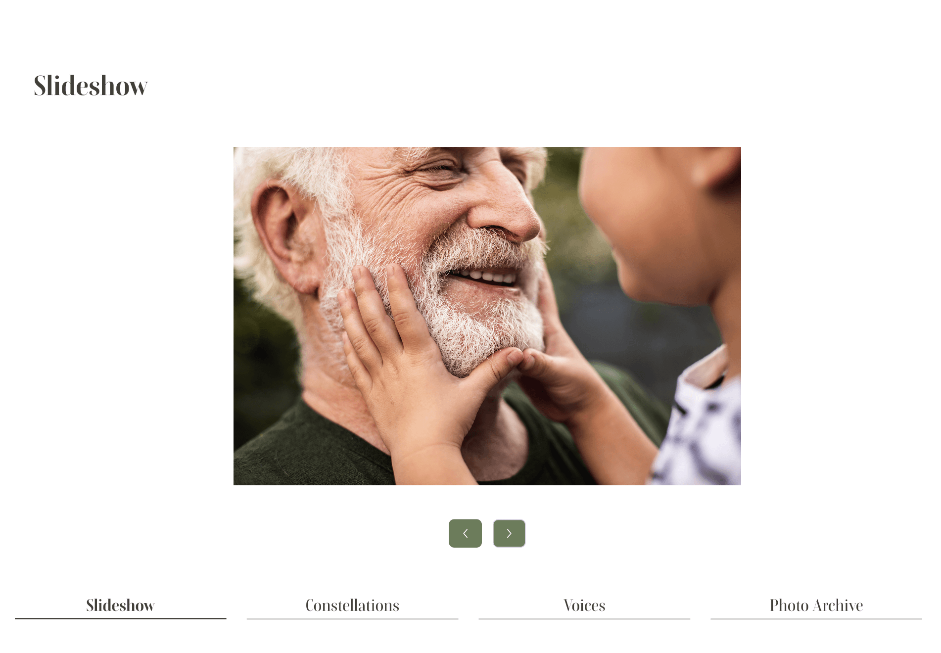 Slideshow preview